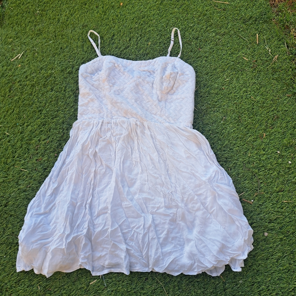 Aeropostale White Summer Dress Size Medium , Beach , Vacation